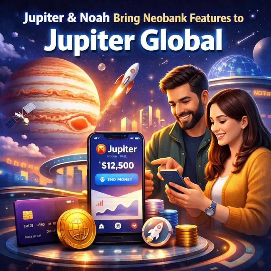 Jupiter And Noah Bring Neobank Features To Jupiter Global