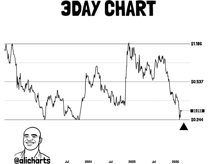 ADA 3-Day Chart | Source: Ali, X