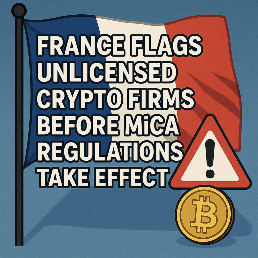 France Flags Unlicensed Crypto Firms Before Mica Regulations Take Effect