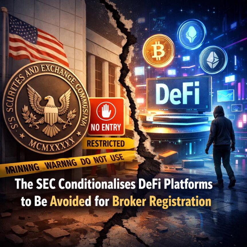 The Sec Conditionalises Defi Platforms To Be Avoided For Broker Registration
