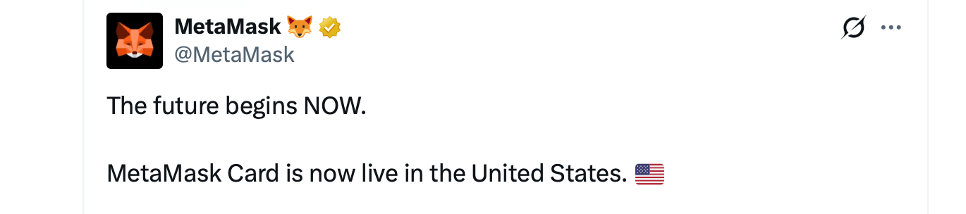 Metamask, Mastercard Roll out Self-Custodial Crypto Card in US