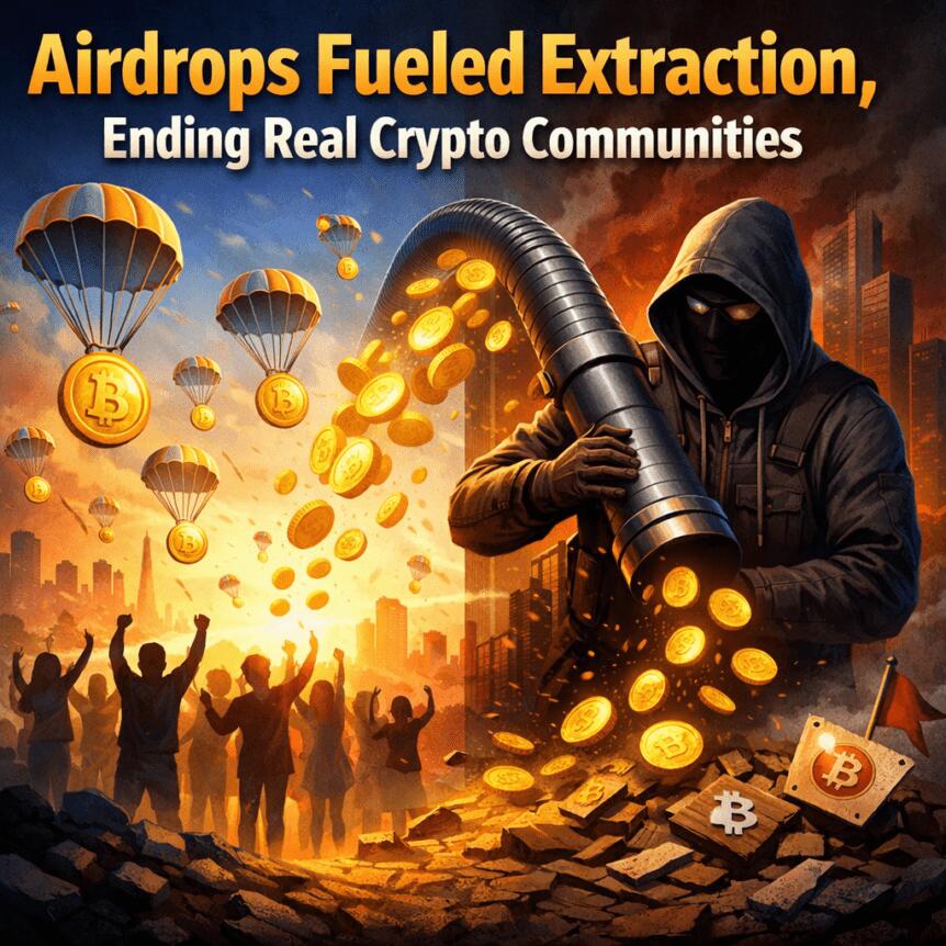Airdrops Fueled Extraction, Ending Real Crypto Communities