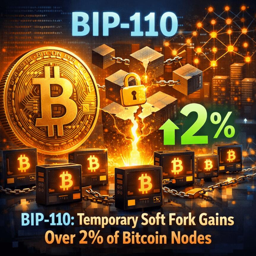 Bip-110: Temporary Soft Fork Gains Over 2% Of Bitcoin Nodes