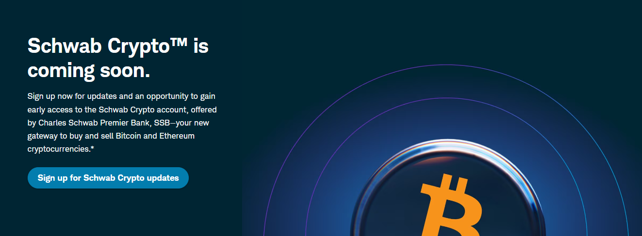 Paglulunsad ng Schwab Crypto; Pinagkunan: Website ni Charles Schwab