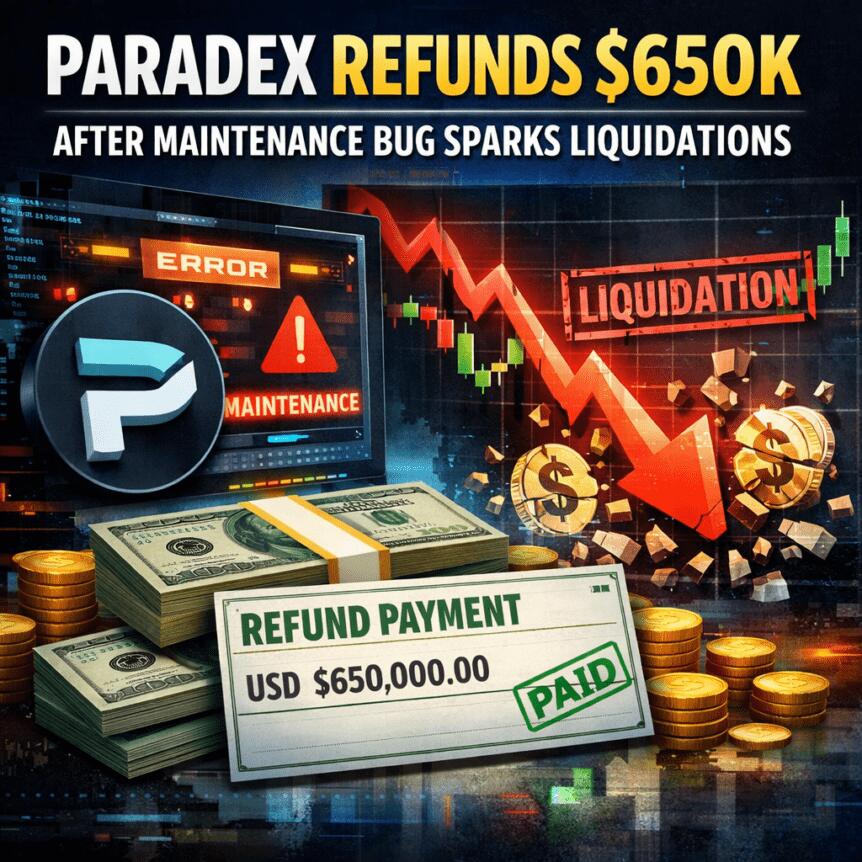 Paradex Reembolsa $650k Após Bug de Manutenção Gerar Liquidações