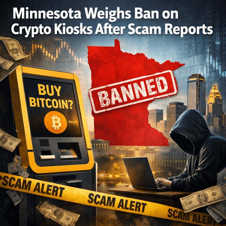 Minnesota Weighs Ban On Crypto Kiosks After Scam Reports