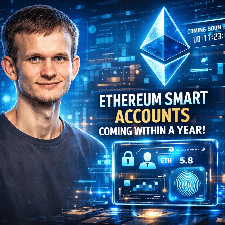 Vitalik Buterin Says Ethereum Smart Accounts Are Coming Within A Year