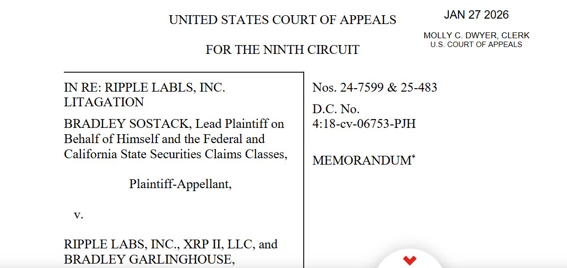 Sostack對Ripple的訴訟被駁回