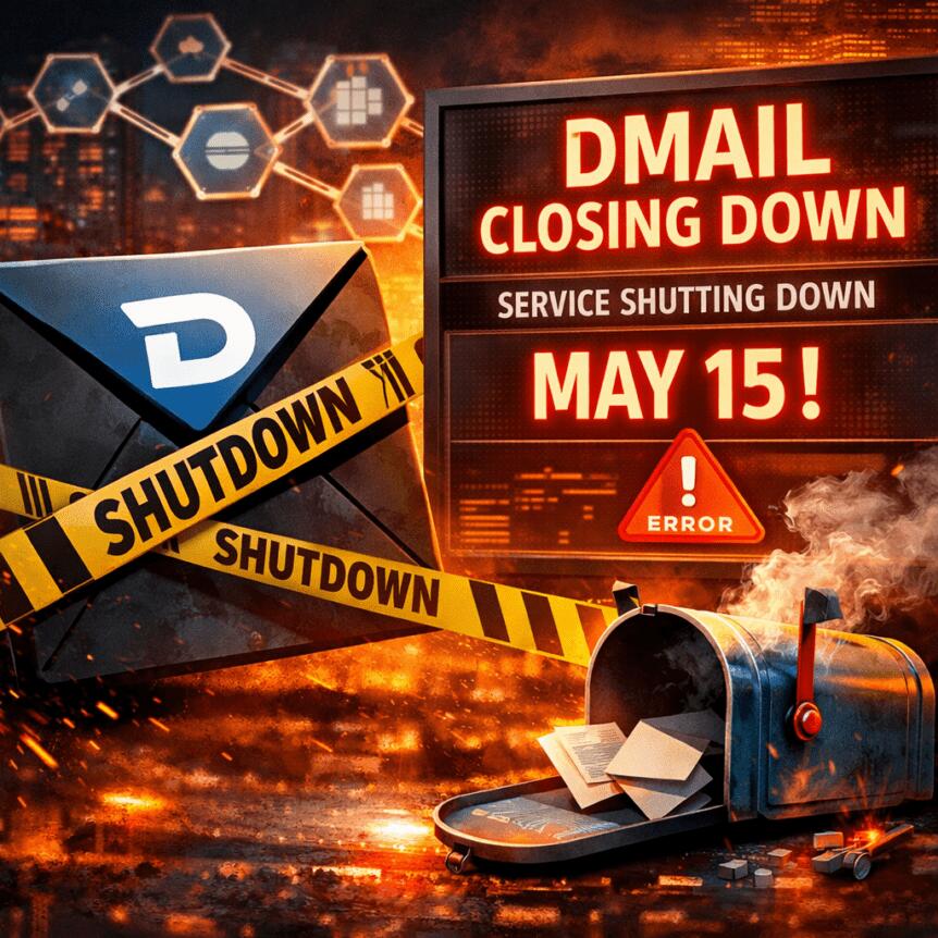 Dmail To Shut Down Its Decentralized Email Service On May 15