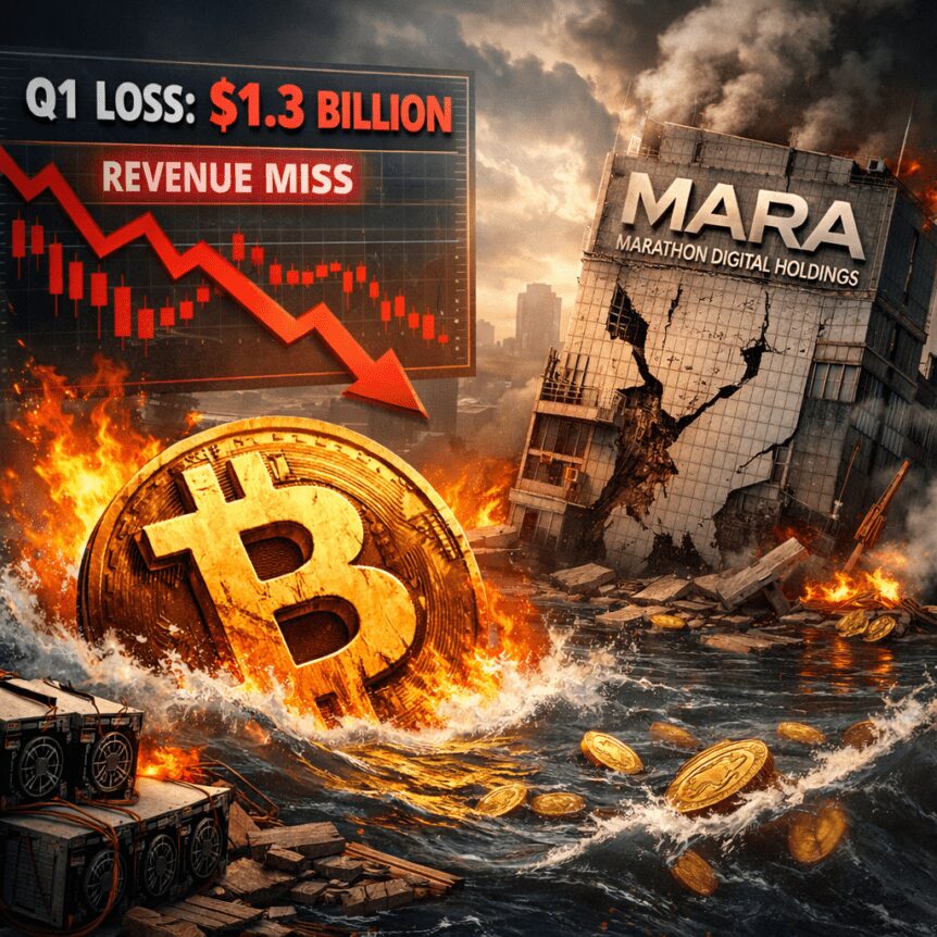 Bitcoin Miner Mara Sinks After Q1 Revenue Miss, $1.3b Loss