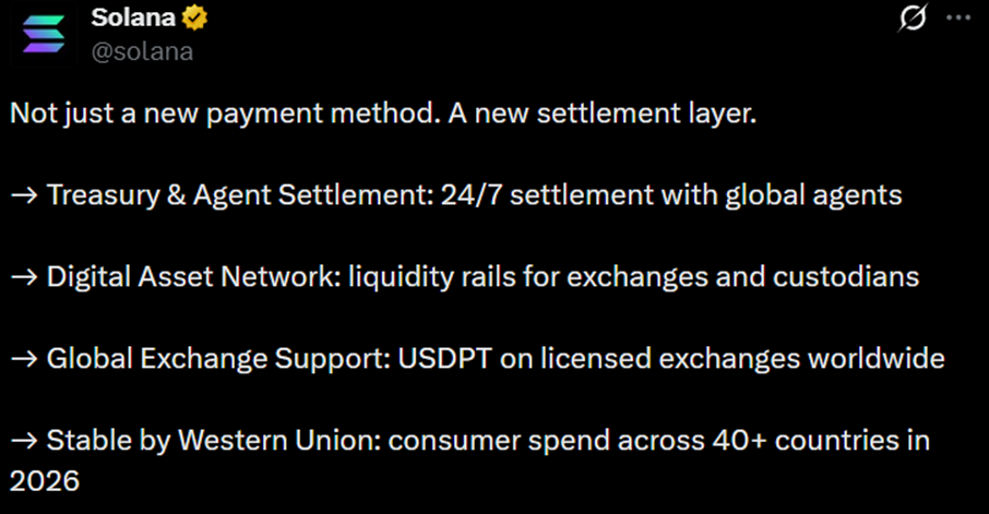 Solana news: USDPT launches on Solana | Source: Solana