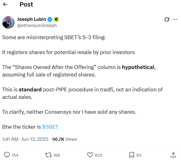 Source: Joseph Lubin/X