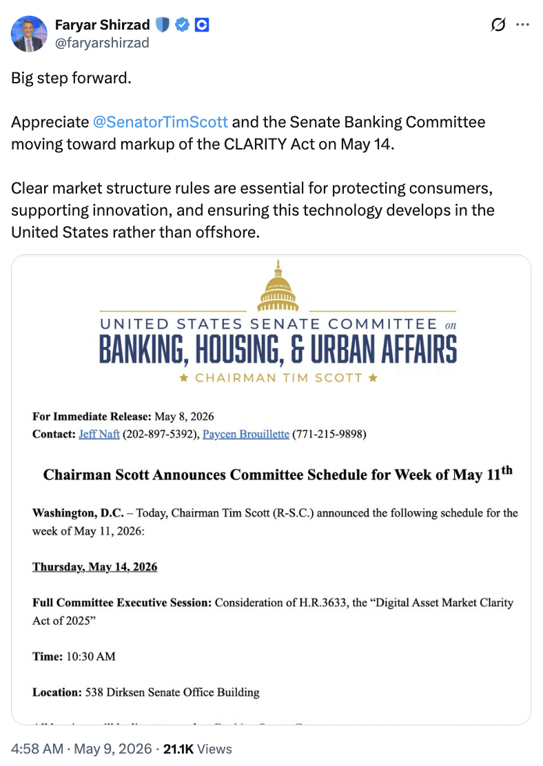 Faryar Shirzad on CLARITY Act