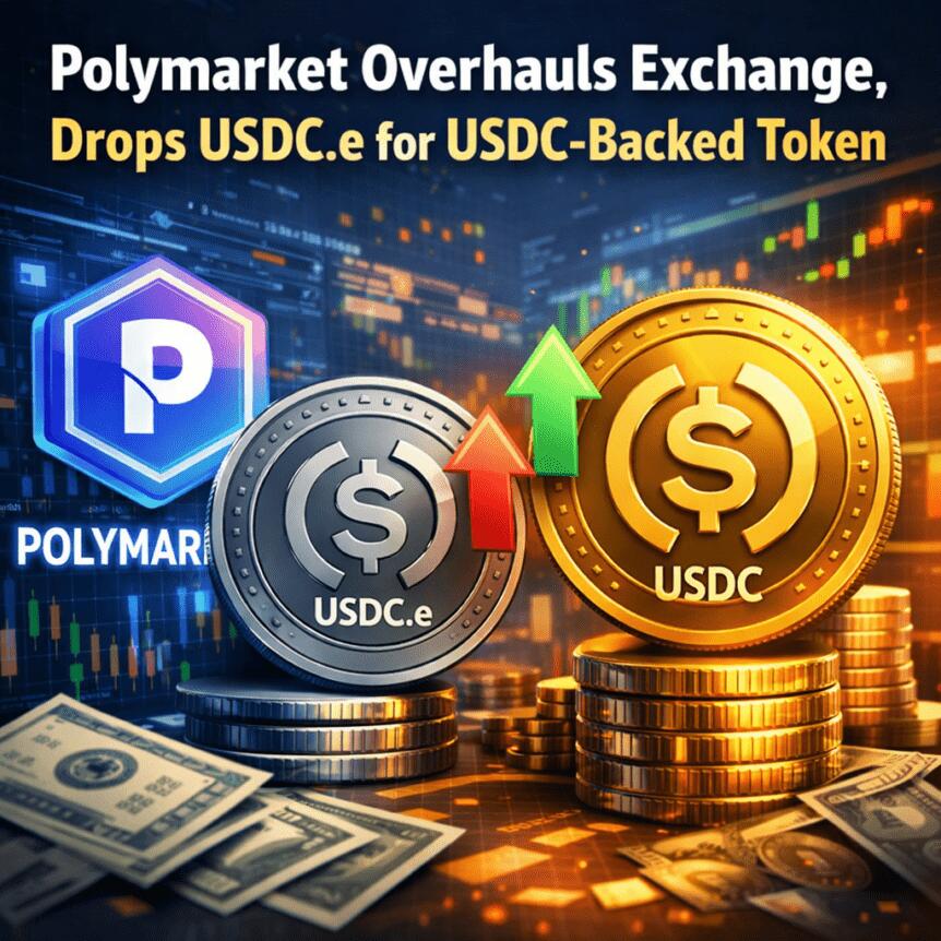 Polymarket Overhauls Exchange, Drops Usdc.e For Usdc-Backed Token