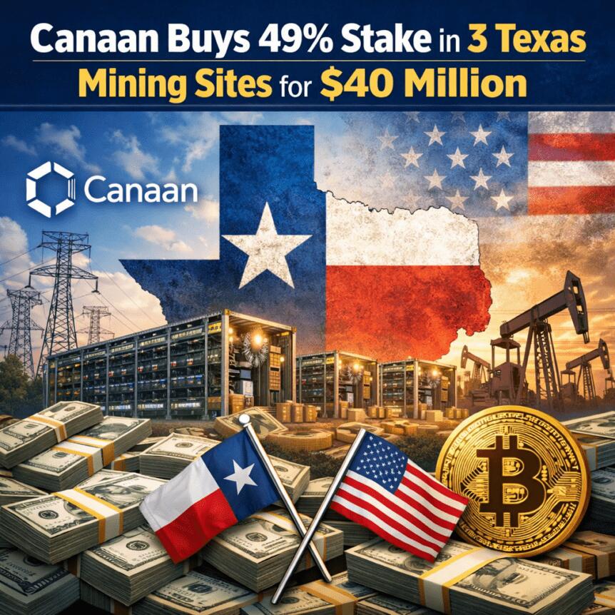 Canaan Buys 49% Stake In 3 Texas Mining Sites For $40 Million
