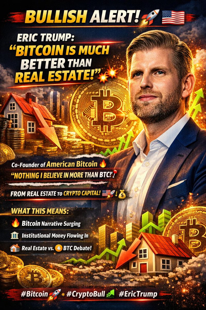 BULLISH: 🇺🇸 Eric Trump says “Bitcoin is much better than r | KuCoin