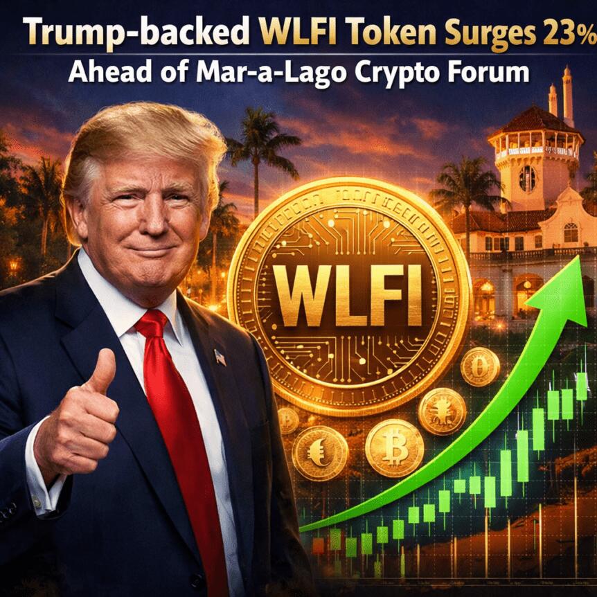 Trump-Backed Wlfi Token Surges 23% Ahead Of Mar-A-Lago Crypto Forum