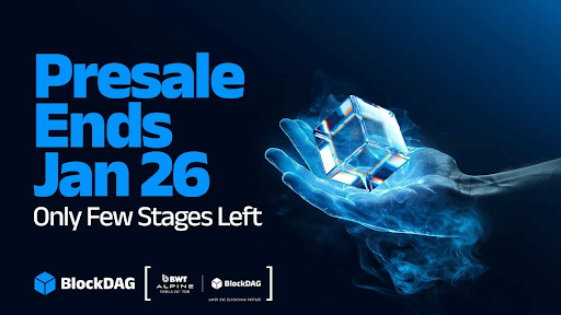 BlockDAG’s Presale Nears Its Jan 26 End With Only 3.29B Coins Left as ZCash & XRP Seek Recovery
