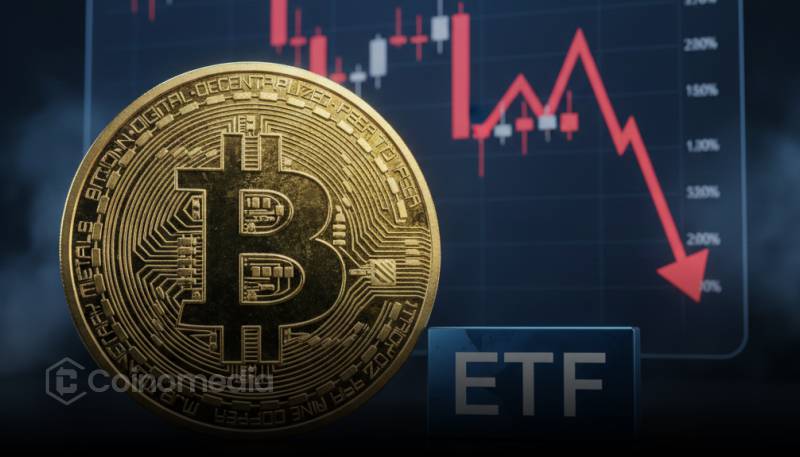 ETFs de BTC registram saídas de $1,3 bilhão, apagando ganhos anteriores