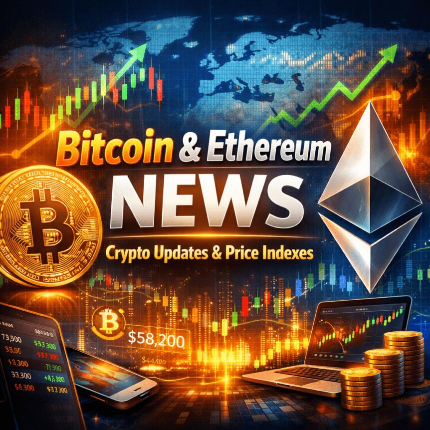 Notícias de Bitcoin & Ethereum, Atualizações de Criptomoedas & Índices de Preços