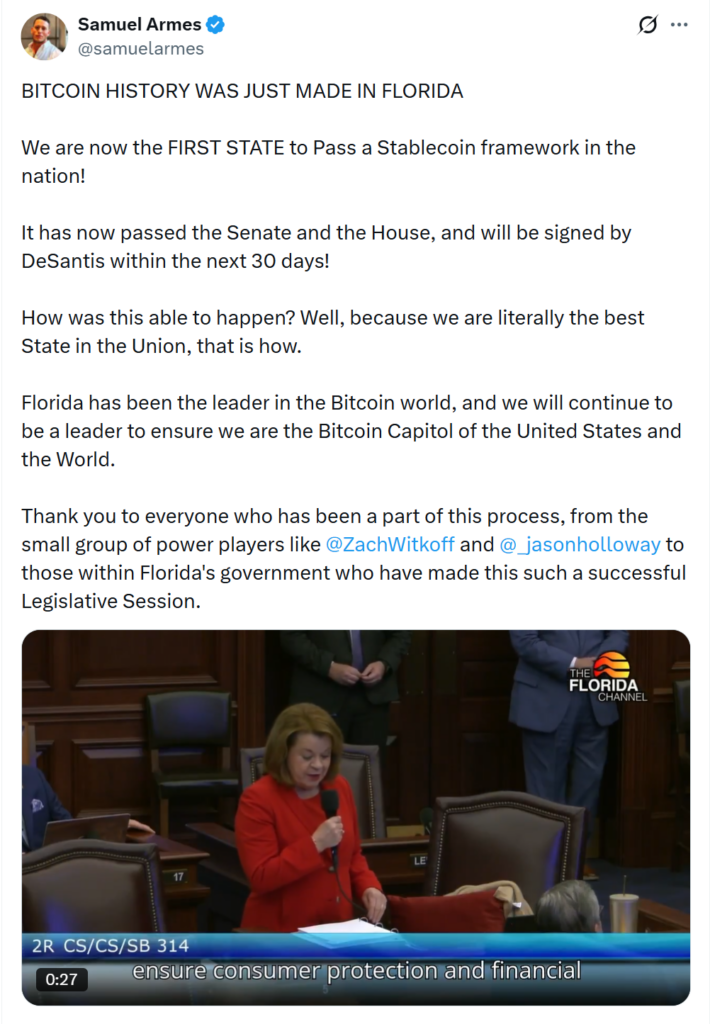 Crypto News Florida | Source: X