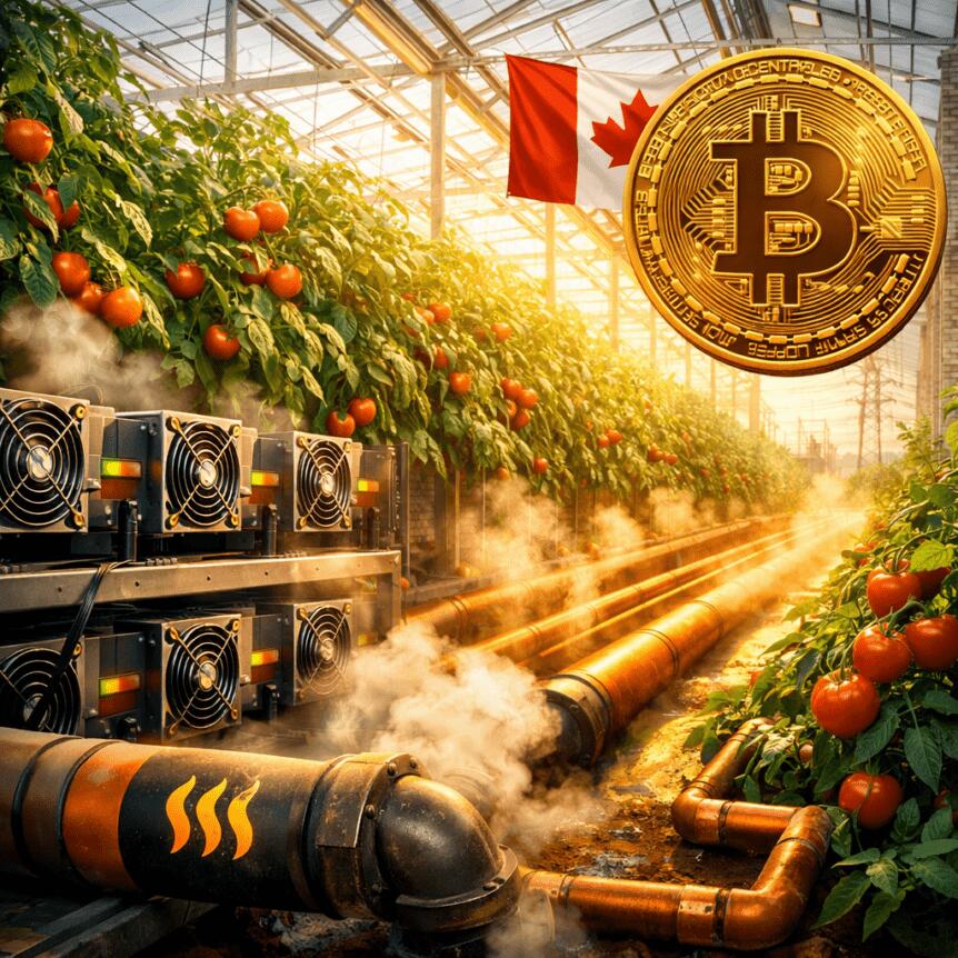 Bitcoin Mining Waste Heat Warms Canadian Greenhouses