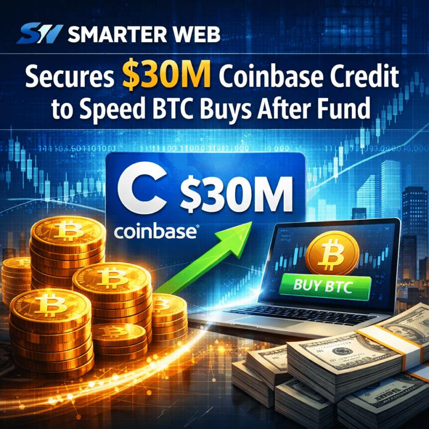 Smarter Web Secures $30m Coinbase Credit To Speed Btc Buys After Fund