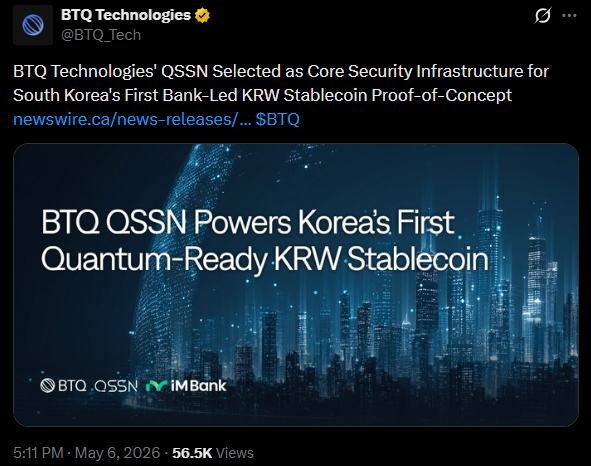 Berita Stablecoin Korea Selatan | Sumber: X