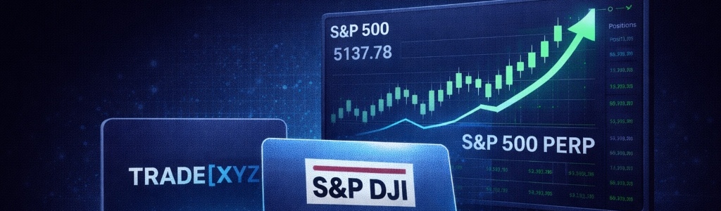 Trade[XYZ] obteve uma licença S&P 500 da S&P Dow Jones Indices para lançar o primeiro e único perpetual licenciado oficialmente da S&P 500 no Hyperliquid.