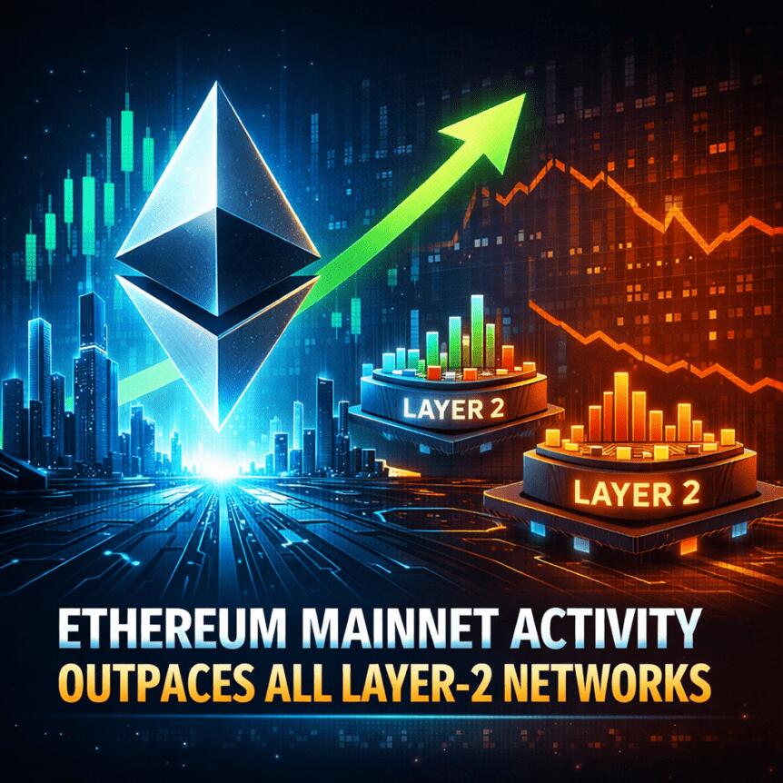 Atividade da Rede Principal do Ethereum Supera Todas as Redes Layer-2